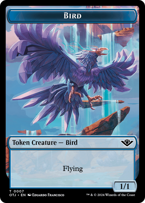 Bird (TOTJ-007) - Outlaws of Thunder Junction Tokens Foil