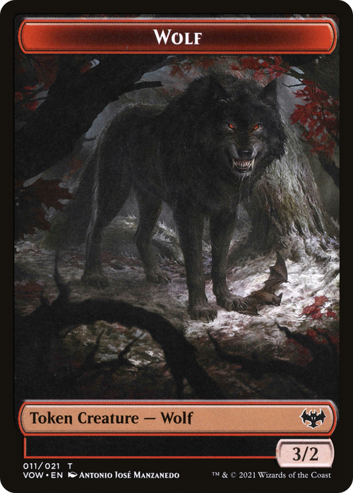 Wolf (TVOW-011) - Innistrad: Crimson Vow Tokens
