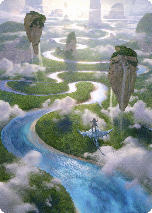 Clearwater Pathway // Clearwater Pathway (AZNR-025) - Zendikar Rising Art Series (Borderless) Foil