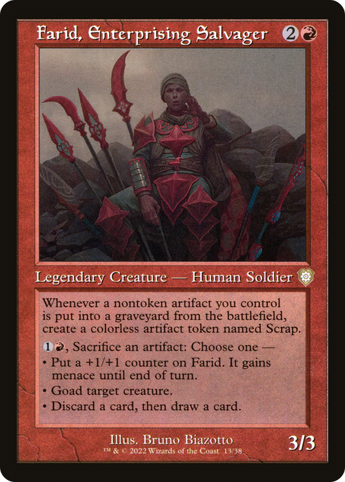 Farid, Enterprising Salvager (Retro Frame) (BRC-013) - The Brothers' War Commander