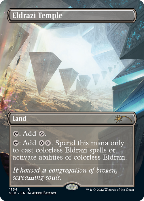 Eldrazi Temple (SLD-1154) - Secret Lair Drop (Borderless) Foil