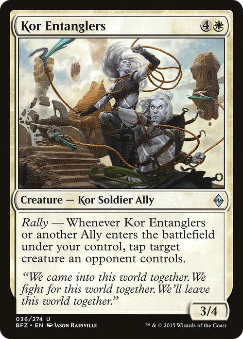 Kor Entanglers (BFZ-036) - Battle for Zendikar Foil