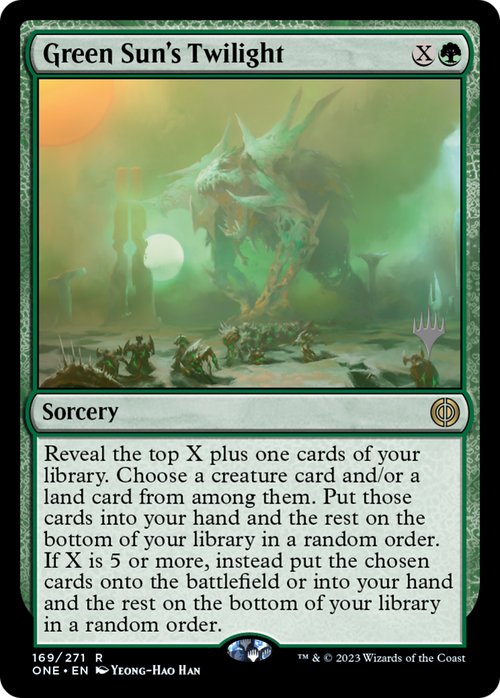 Green Sun's Twilight (PPONE-169) - Phyrexia: All Will Be One Promos