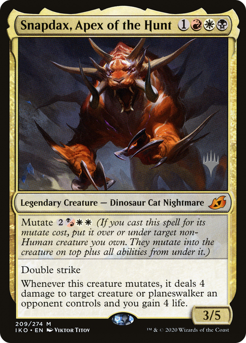 Snapdax, Apex of the Hunt (PPIKO-209P) - Ikoria: Lair of Behemoths Promos Foil
