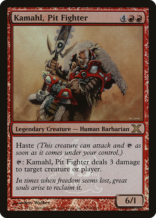Kamahl, Pit Fighter (15th Anniversary) (UMP-002) - 15th Anniversary Cards Foil