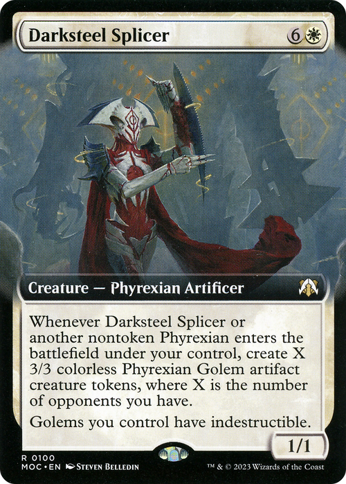Darksteel Splicer (Extended Art) (MOC-100) - March of the Machine Commander: (Extended Art)