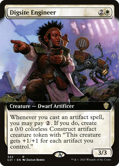 Digsite Engineer (Extended Art) (C21-342) - Commander 2021: (Extended Art)