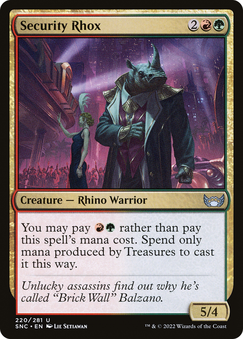 Security Rhox (SNC-220) - Streets of New Capenna Foil