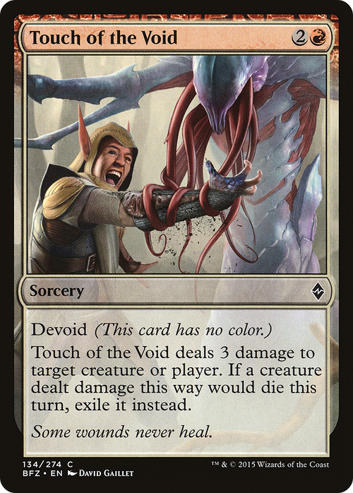 Touch of the Void (BFZ-134) - Battle for Zendikar: (devoid)