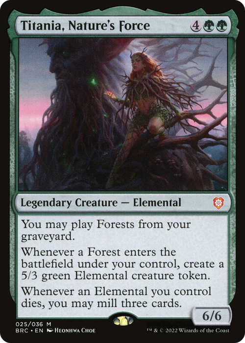 Titania, Nature's Force (BRC-025) - The Brothers' War Commander