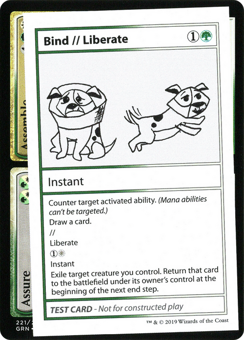 Bind // Liberate (No PW Symbol) (CMB1-088) - Mystery Booster Playtest Cards 2021