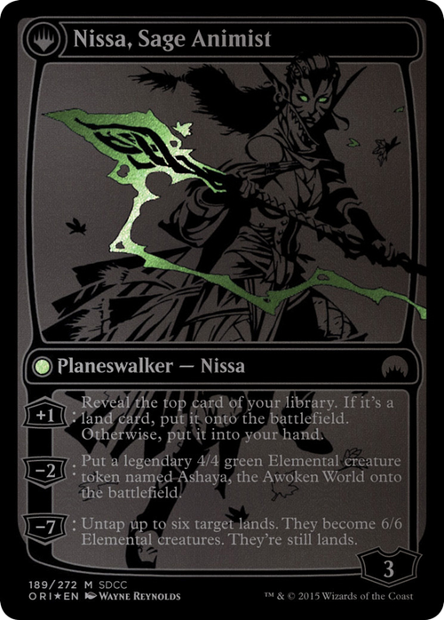 Nissa, Vastwood Seer (SDCC 2015 Exclusive) (MEDIA-189) - San Diego Comic-Con 2015: (originpwdfc) Foil