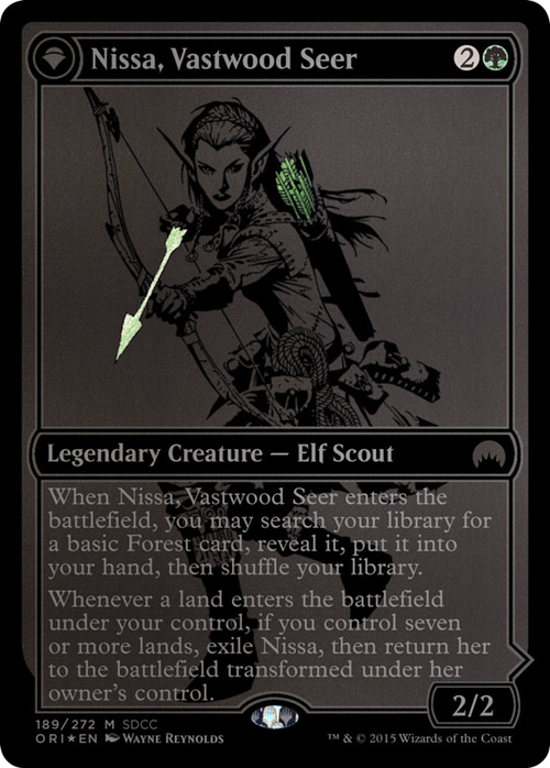 Nissa, Vastwood Seer (SDCC 2015 Exclusive) (MEDIA-189) - San Diego Comic-Con 2015: (originpwdfc) Foil