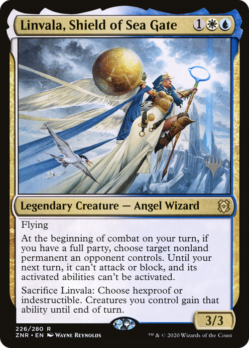 Linvala, Shield of Sea Gate (PPZNR-226P) - Zendikar Rising Promos