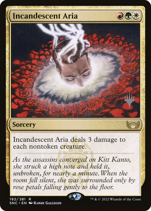 Incandescent Aria (PPSNC-192) - Streets of New Capenna Promos Foil