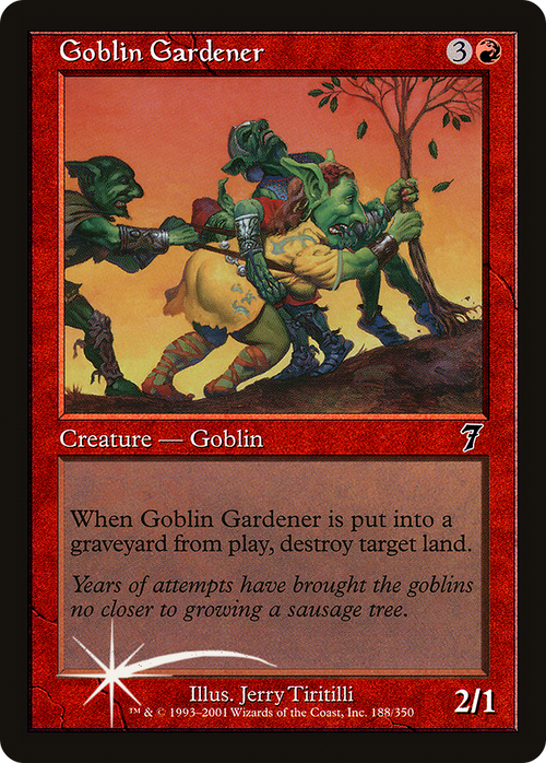 Goblin Gardener (7ED-188) - 7th Edition Foil