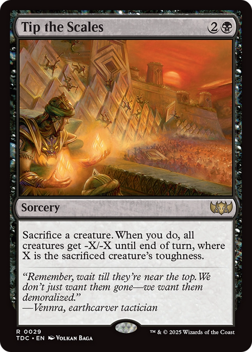 Tip the Scales (TDC-029) - Commander: Tarkir: Dragonstorm