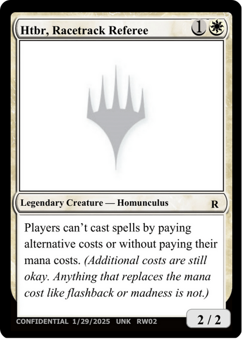 Htbr, Racetrack Referee (UNK-RW02) - Un-Known Event Playtest Cards