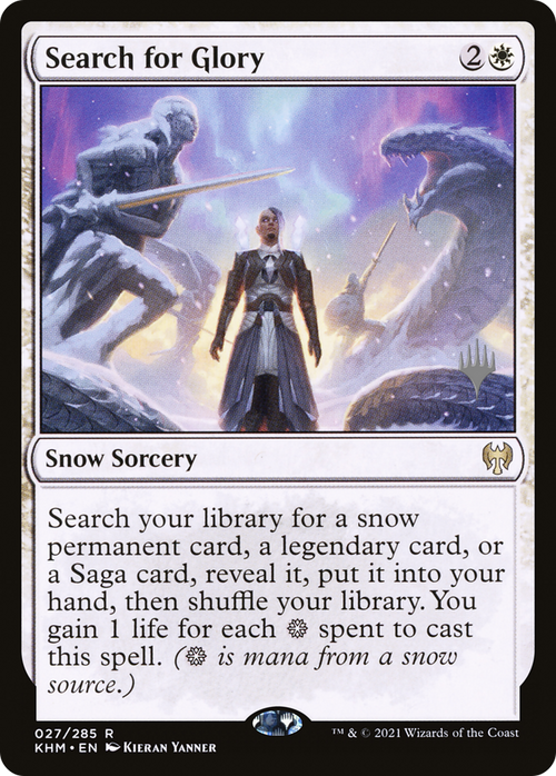 Search for Glory (PPKHM-27P) - Kaldheim Promos: (snow)