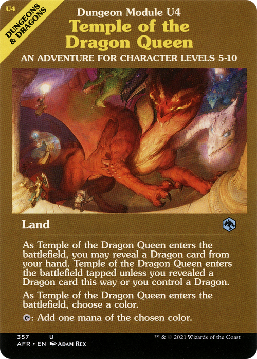 Temple of the Dragon Queen (Dungeon Module) (AFR-357) - Adventures in the Forgotten Realms: (Showcase)