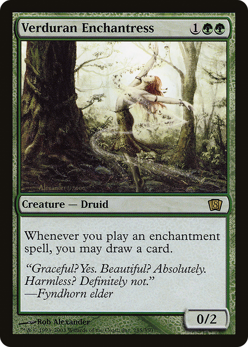 Verduran Enchantress (8ED-285) - 8th Edition