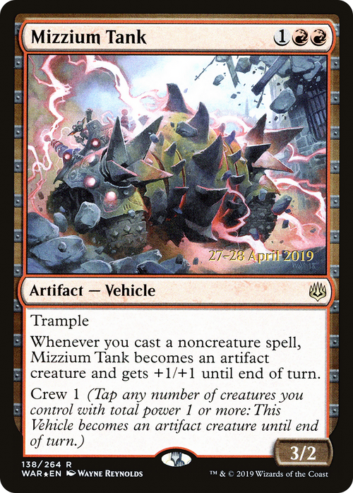 Mizzium Tank (PRE-138S) - War of the Spark Promos Foil
