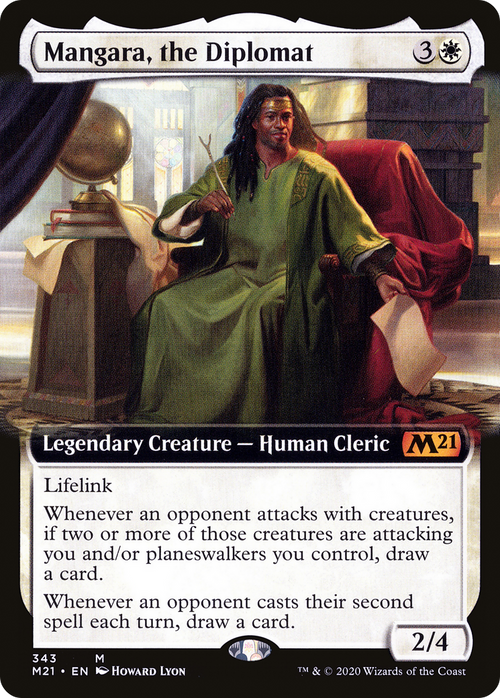 Mangara, the Diplomat (Extended Art) (M21-343) - Core Set 2021: (Extended Art)