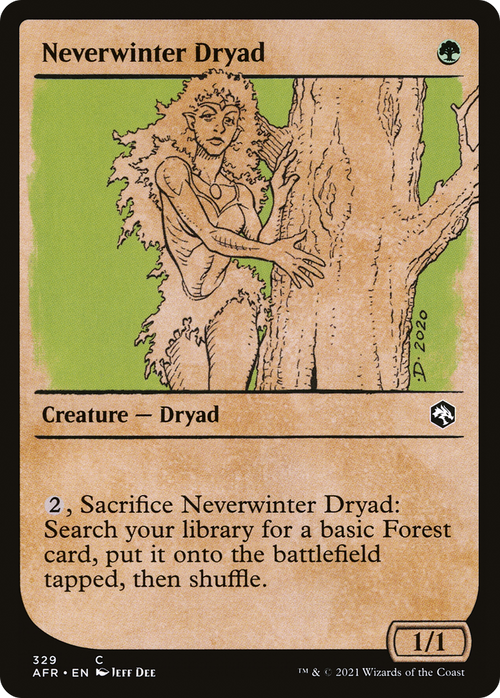 Neverwinter Dryad (Showcase) (AFR-329) - Adventures in the Forgotten Realms: (Showcase)