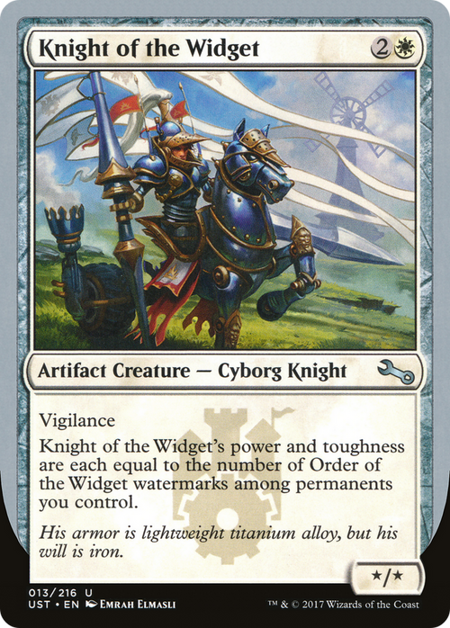 Knight of the Widget (UST-013) - Unstable Foil