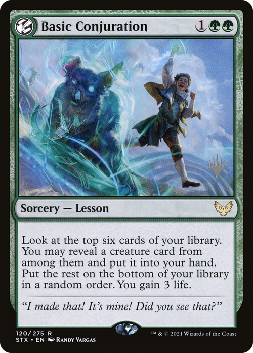 Basic Conjuration (PPSTX-120P) - Strixhaven: School of Mages Promos: (lesson)