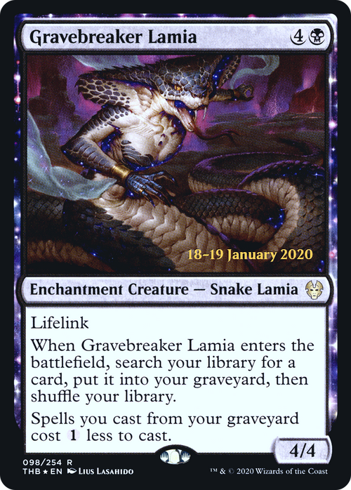 Gravebreaker Lamia (PRE-98S) - Theros Beyond Death Promos: (enchantment) Foil