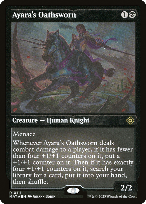 Ayara's Oathsworn (Foil Etched) (MAT-111) - March of the Machine: The Aftermath Foil