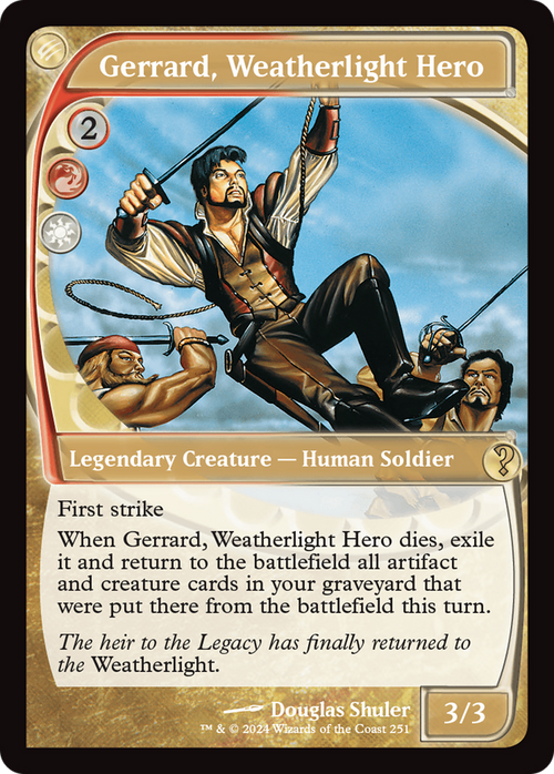 Gerrard, Weatherlight Hero (Future Sight) (MB2-251) - Mystery Booster 2 Foil