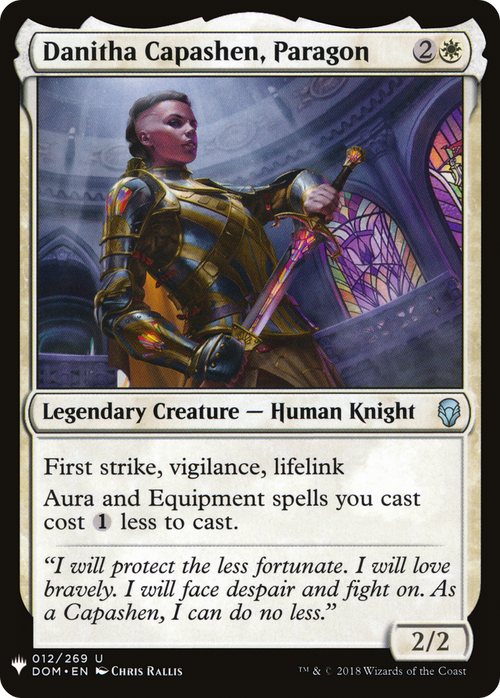 Danitha Capashen, Paragon (LIST-DOM-12) - The List