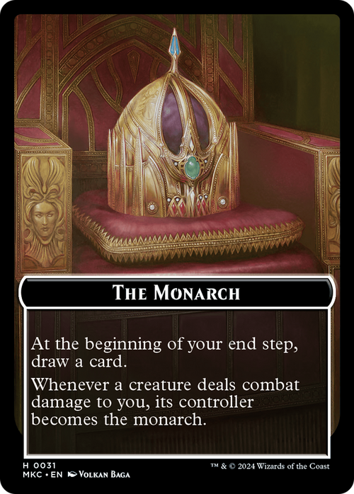 The Monarch (TMKC-031) - Murders at Karlov Manor Commander Tokens