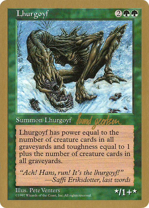 Lhurgoyf - 1997 Svend Geertsen (5ED) (WCD-) - World Championship Decks 1997
