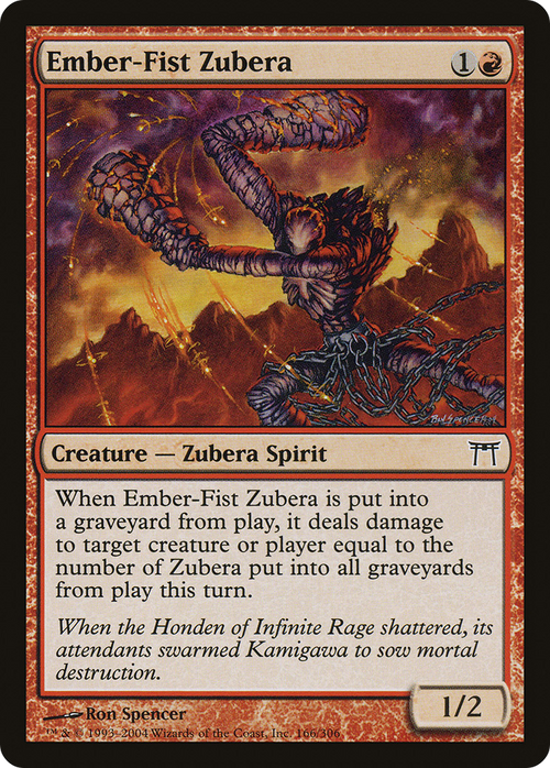 Ember-Fist Zubera (CHK-166) - Champions of Kamigawa