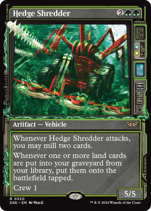 Hedge Shredder (Showcase) (DSK-320) - Duskmourn: House of Horror: (Showcase)