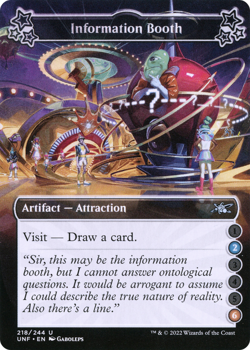 Information Booth (2-6) (UNF-218) - Unfinity Foil