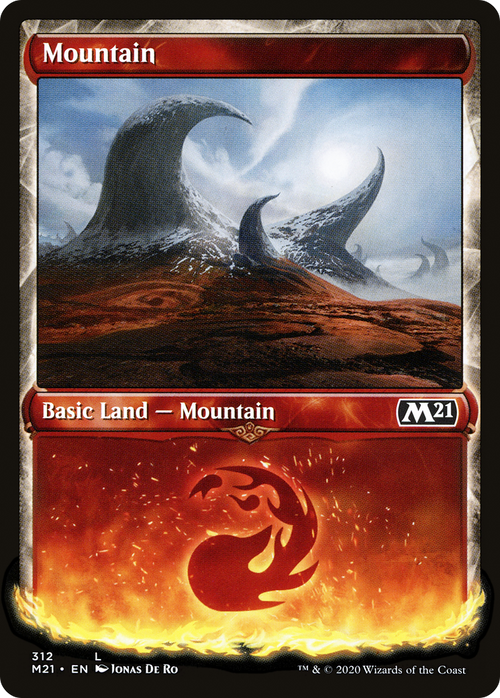 Mountain (Showcase) (M21-312) - Core Set 2021: (Showcase)