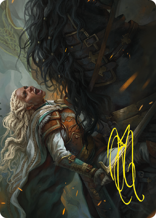 Éowyn, Fearless Knight // Éowyn, Fearless Knight (ALTR-015) - Tales of Middle-earth Art Series (Borderless) Foil