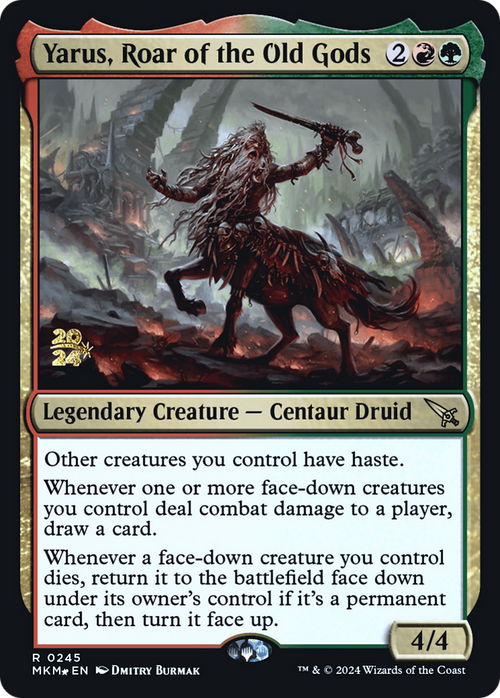 Yarus, Roar of the Old Gods (PRE-245) - Murders at Karlov Manor Promos Foil