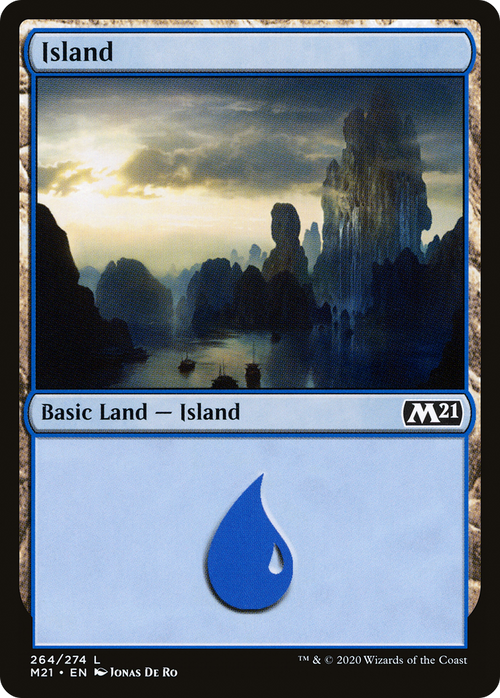 Island (264) (M21-264) - Core Set 2021