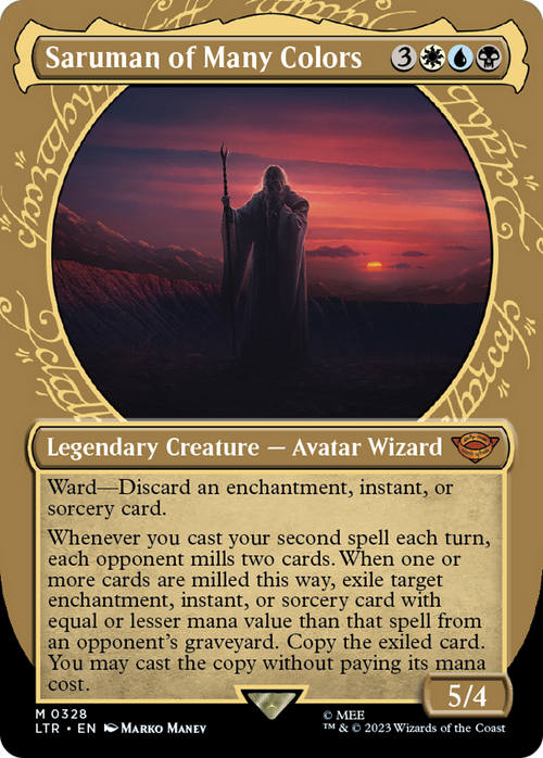 Saruman of Many Colors (Showcase) (LTR-328) - The Lord of the Rings: Tales of Middle-earth: (Showcase) (Borderless)