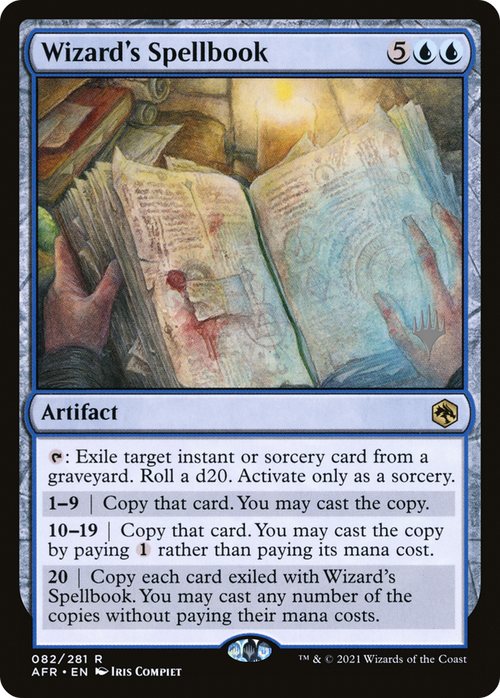 Wizard's Spellbook (PPAFR-82P) - Adventures in the Forgotten Realms Promos