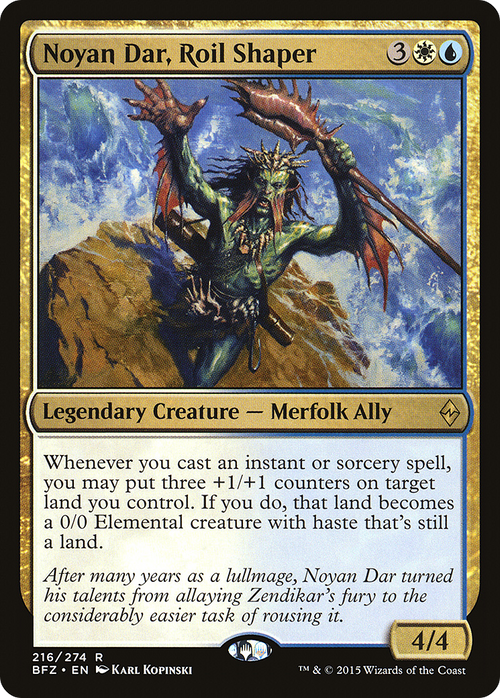 Noyan Dar, Roil Shaper (BFZ-216) - Battle for Zendikar
