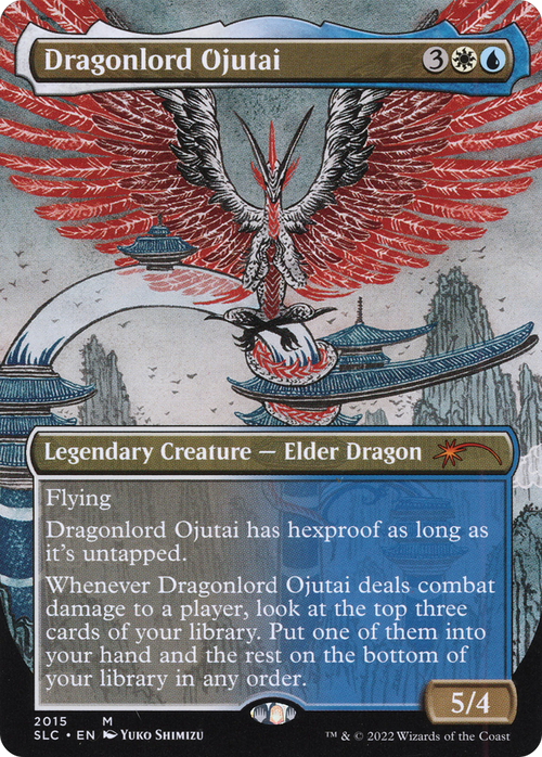 Dragonlord Ojutai (SLC-2015) - Secret Lair Countdown Kit (Borderless) Foil