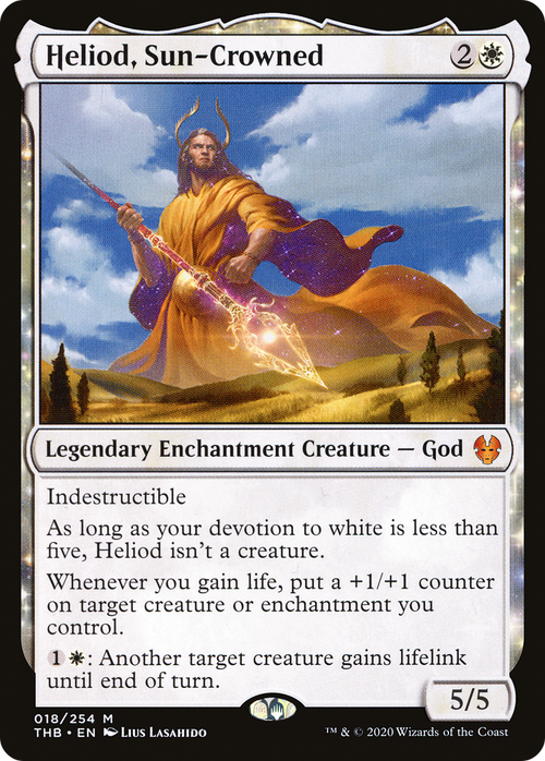 Heliod, Sun-Crowned (THB-018) - Theros Beyond Death: (enchantment)
