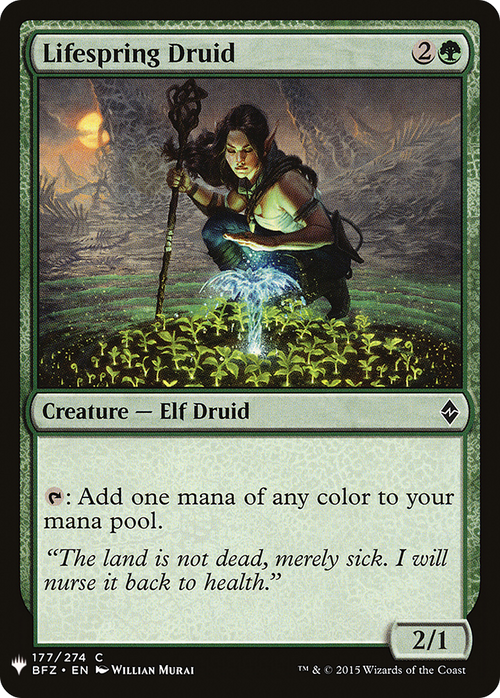 Lifespring Druid (LIST-BFZ-177) - The List