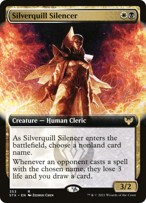 Silverquill Silencer (Extended Art) (STX-353) - Strixhaven: School of Mages: (Extended Art)